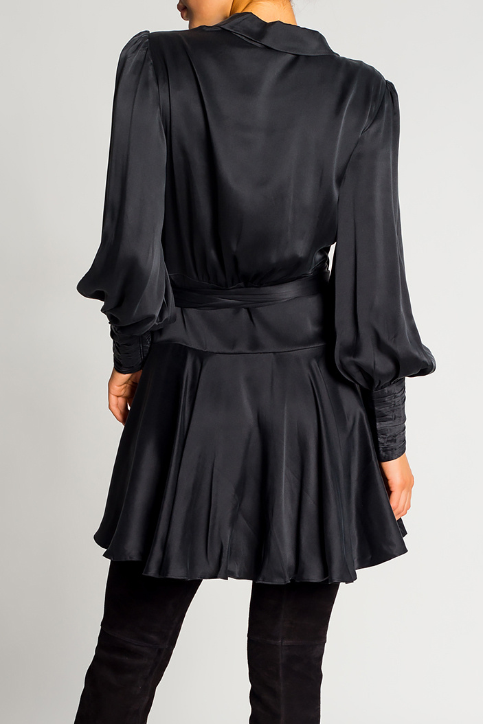 Zimmermann black best sale silk dress